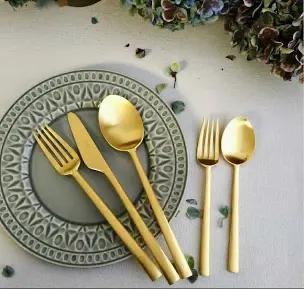 Handcrafted Brass Cutlery Set | Premium Dining Spoon, Fork & Knife Collection
