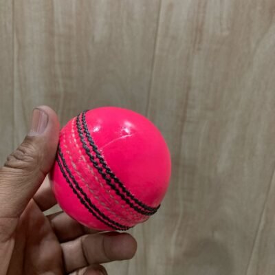 Handcrafted Pink Leather Cricket Ball | Premium Match & Training Cricket Ball